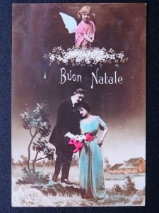 France BUON NATALE Merry Christmas - Old RP Postcard