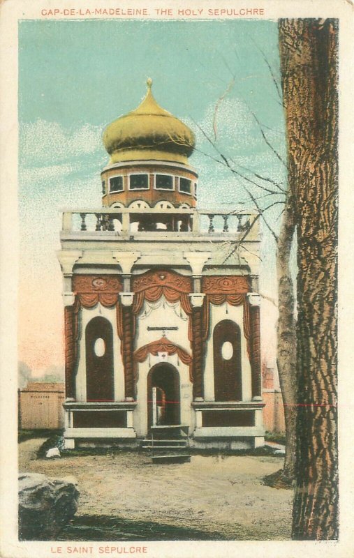 Quebec Canada  Cap-de-la-Madeleine Holy Sepulchre WB Postcard Used