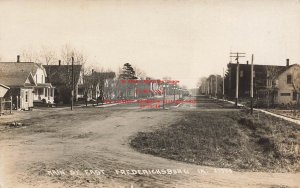 IA, Fredericksburg, Iowa, RPPC, Main Street East, Business Section, Cook Photo