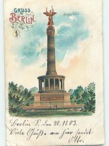 1903 postcard SIEGES SAULE Berlin Germany F5115