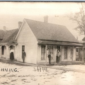 c1910s House of P. Banning RPPC Early Cottage Condo? Photo Fayette, IA A155