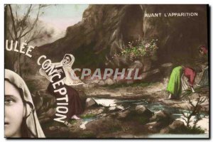 Old Postcard Puzzle Lourdes Before & # 39apparition