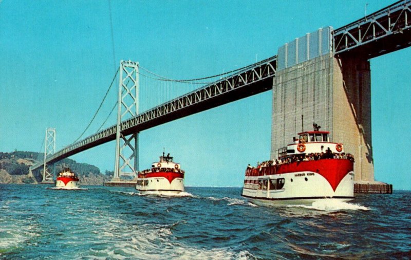 California San Francisco Sightseeing Boats Harbor King Harbor Queen and Harbo...