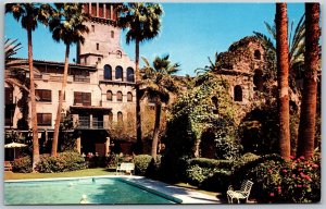 Vtg Riverside California CA Mission Inn Gardens Hotel Swimming Pool Postcard