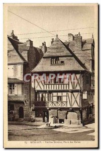 Old Postcard Morlaix Vieilles Maisons Place des Halles