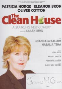Joanna McCallum of Sapphire & Steel The Clean House Hand Signed Theatre Flyer