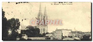 Old Postcard Niort Church St Andre