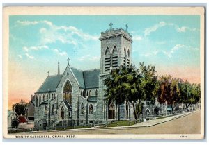 c1920's Trinity Cathedral Stained Glass Omaha Nebraska NE Unposted Postcard 