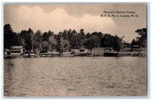 1940 Prescott Bayview Camps R.F.D No 3 Laconia New Hampshire NH Vintage Postcard 