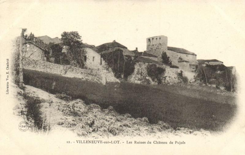 CPA VILLENEUVE-sur-LOT Les Ruines Lot et Garonne (100696)