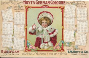 E.W. Hoyt & Co, Lowell, Ma Hoyt's German Cologne Advertising Card (49427)