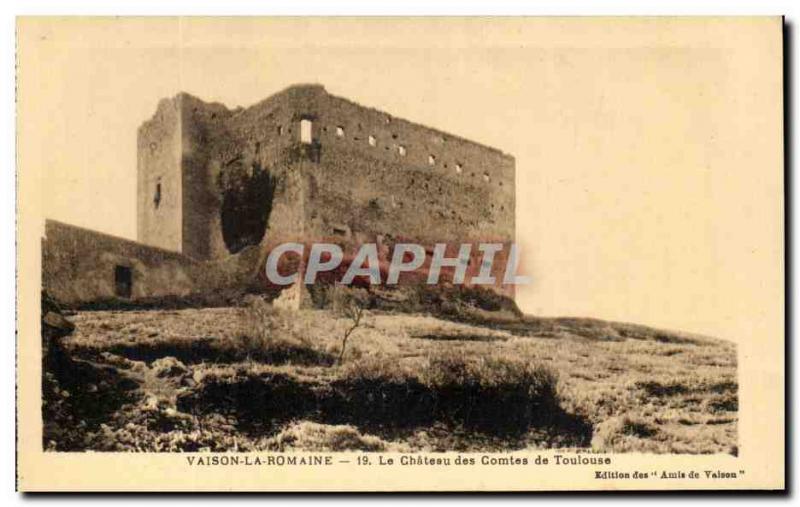 Old Postcard Vaison La Romaine The Castle of the Counts of Toulouse