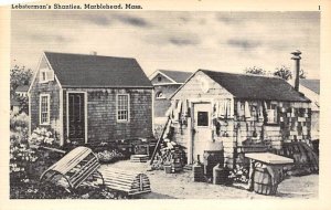 Lobsterman's Shanties Marblehead, Massachusetts, USA Fish / Sea Mammals Unused 