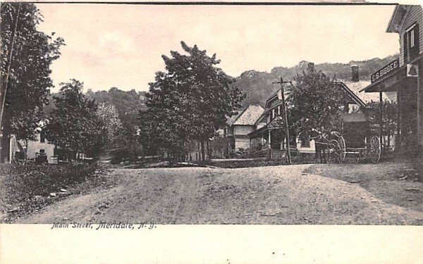 Main Street in Meridale, New York