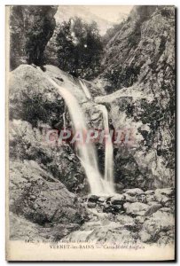 Old Postcard Vernet les Bains English Cascade