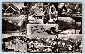 RPPC Grub aus Garmisch Partenkirchen multiview GERMANY Postcard
