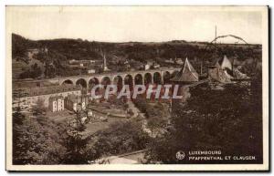 Old Postcard Luxembourg Pfaffenthal and clausen