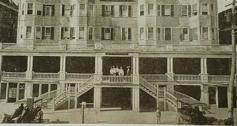 1906 The Wiltshire Hotel Atlantic City NJ New Jersey RPPC Postcard Horse Buggy