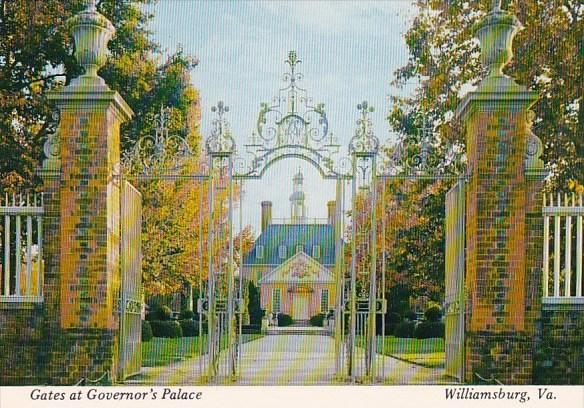 Virginia Williamsburg Gates At Governors Palace