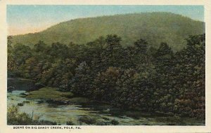 Postcard Scene Sandy Creek Polk PA