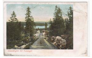 Uppgangen till Vaberget Karlsborg Sweden 1905c postcard