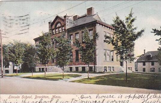 Massachusetts Brockton Lincoln School 1906