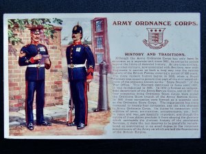 History & Tradition ARMY ORDNANCE CORPS c1914 by Postcard Gale & Polden 113