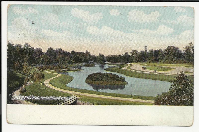 Circa 1905 - USA Postcard - Rockefeller Park, Cleveland, OH