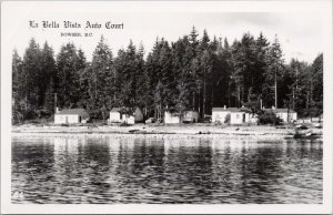 Bowser BC La Bella Vista Auto Court Vancouver Island Real Photo Postcard H29