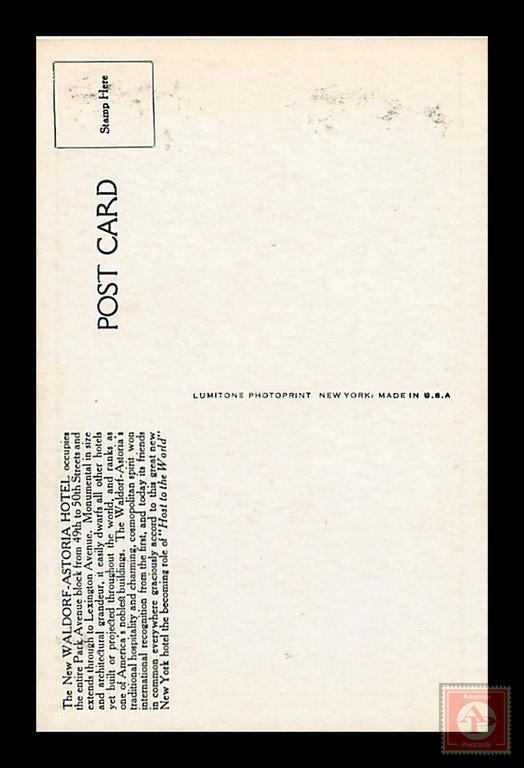 Waldorf Astoria Hotel, NYC