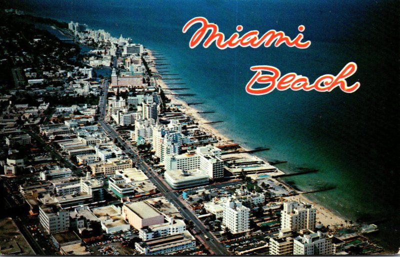 Florida Miami Beach Aerial View From 15th Street North