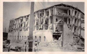 Santa Barbara California California Hotel After Earthquake Real Photo PC AA37109