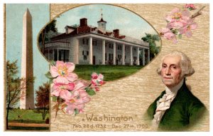 Washington Birthday , Potait, Mount Vernon