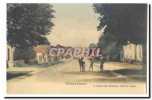 Old Postcard Arrive in Bouloire (children)