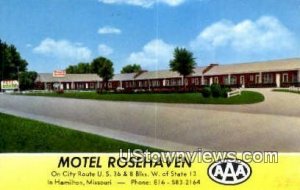 Motel Rosehaven in Hamilton, Missouri