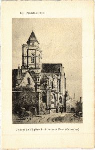 CPA CAEN Chevet de l'Eglise Saint-Etienne a Caen (1258444) 