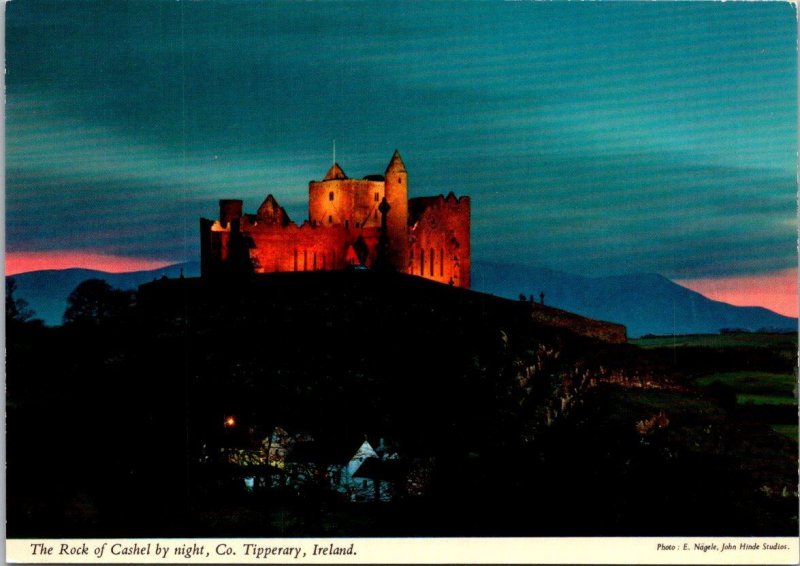 Ireland Tipperary The Rock Of Cashel By Night