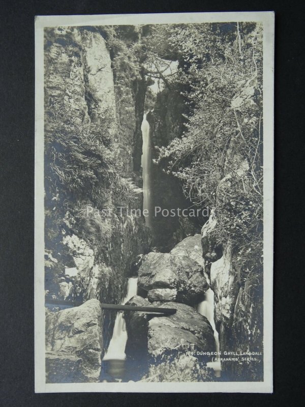 Cumbria LANGDALE Dungeon Ghyll c1940's RP Postcard by G.P. Abraham