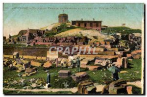 Auvergne - Ruins of the Temple dr Mercury Summit of Puy de Dome - Old Postcard