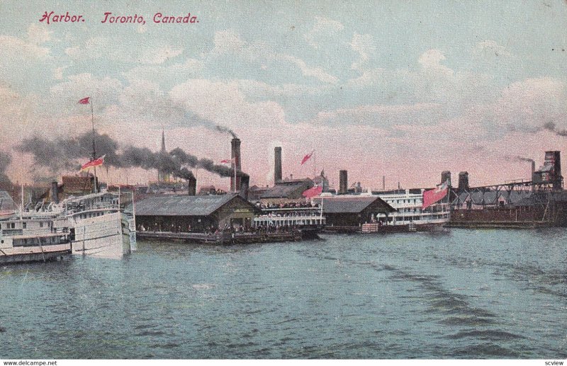 TORONTO, Ontario, Canada, 1900-1910s; Harbor