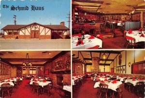 Warren, MI Michigan  SCHMID HAUS RESTAURANT~Interior Views ROADSIDE 4X6 Postcard