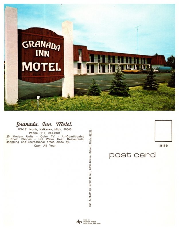 Granada Inn Motel, Kalkaska, Michigan 7903