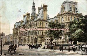 Paris Postcard Old City Hall