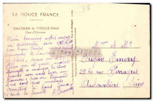 Old Postcard Chateau de Vizille Court & # 39honneur