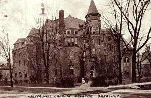 C.1910 Warner Hall Oberlin College Oberlin, O. Postcard P131