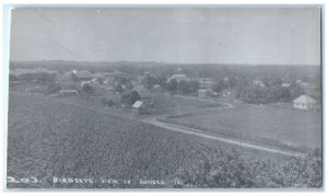 c1960's Birdseye View Dundee Iowa Field Train Depot Station RPPC Photo Postcard