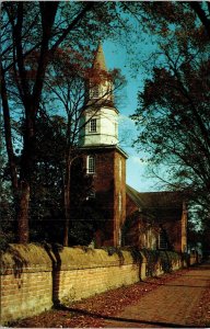 Bruton Parish Church Williamsburg Virginia VA Postcard VTG UNP Koppel Vintage 