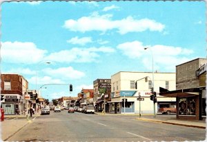 Swift Current, Saskatchewan Canada  DOWNTOWN STREET SCENE Player's+ 4X6 Postcard
