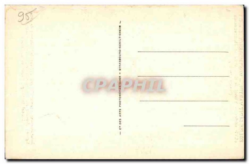 Old Postcard St. Martin Church Montmorency (S & W) (XVI century) Stained Guil...