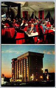 Vtg Springfield Massachusetts ma Top O The Round Restaurant Holiday Inn Postcard